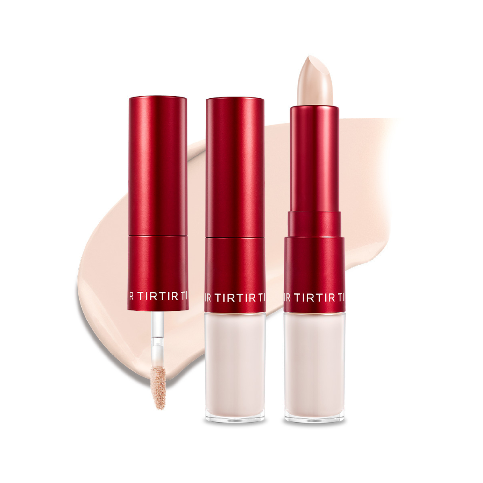 TIRTIR Glide Hide Blurring Concealer 0.5 N Korean dual-action lightest neutral concealer 72-hour wear