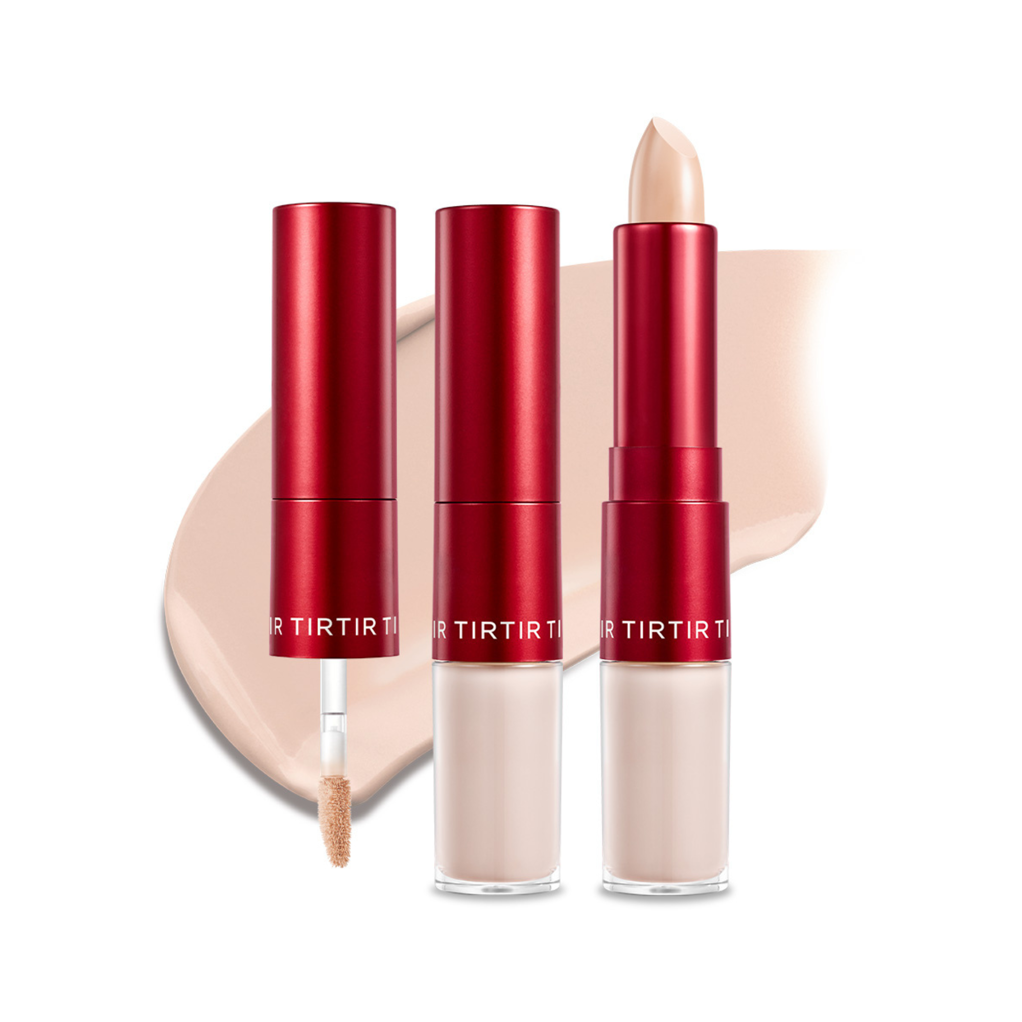 TIRTIR Glide Hide Blurring Concealer 2 C Korean dual-action fair cool concealer 72-hour wear