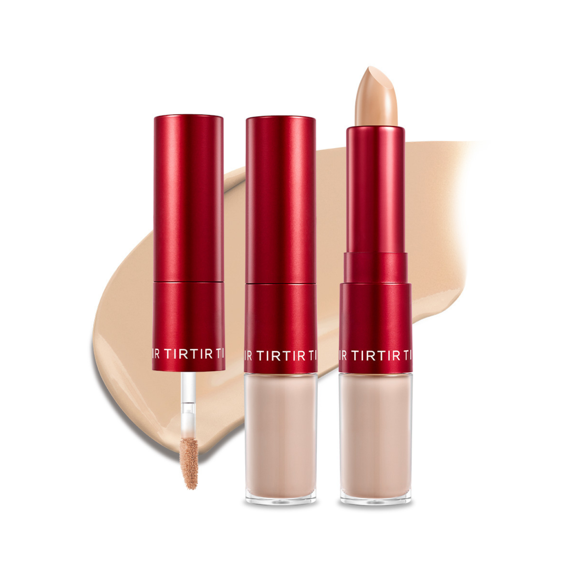 TIRTIR Glide Hide Blurring Concealer 4.5 N Korean dual-action medium neutral concealer 72-hour wear