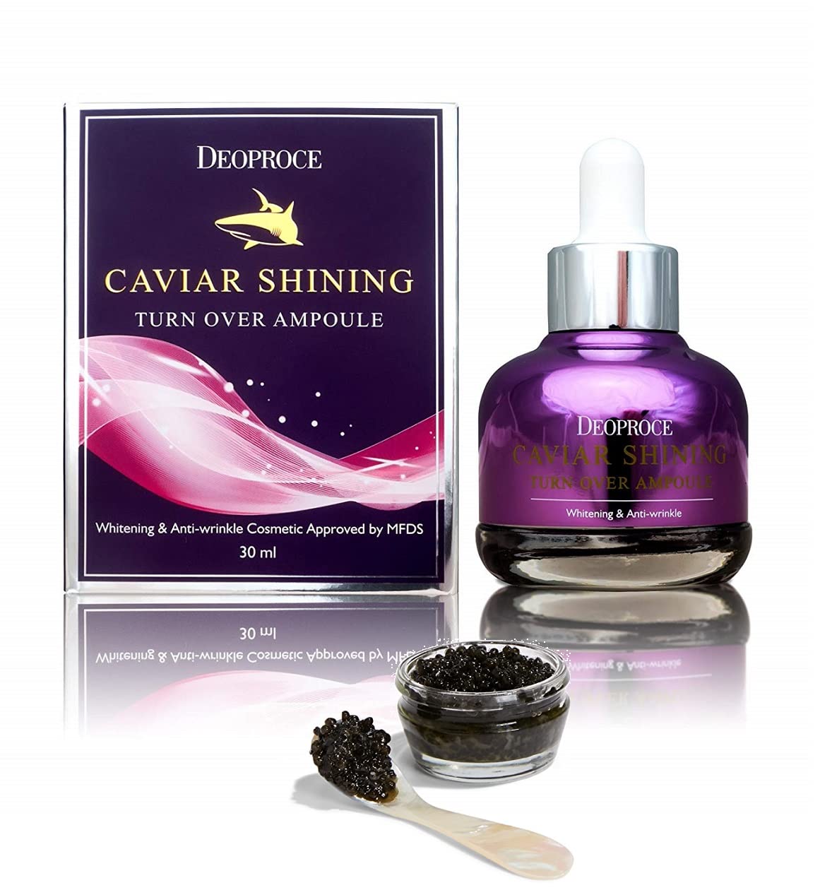 Deoproce Caviar Shining Turn Over Ampoule 30ml bottle