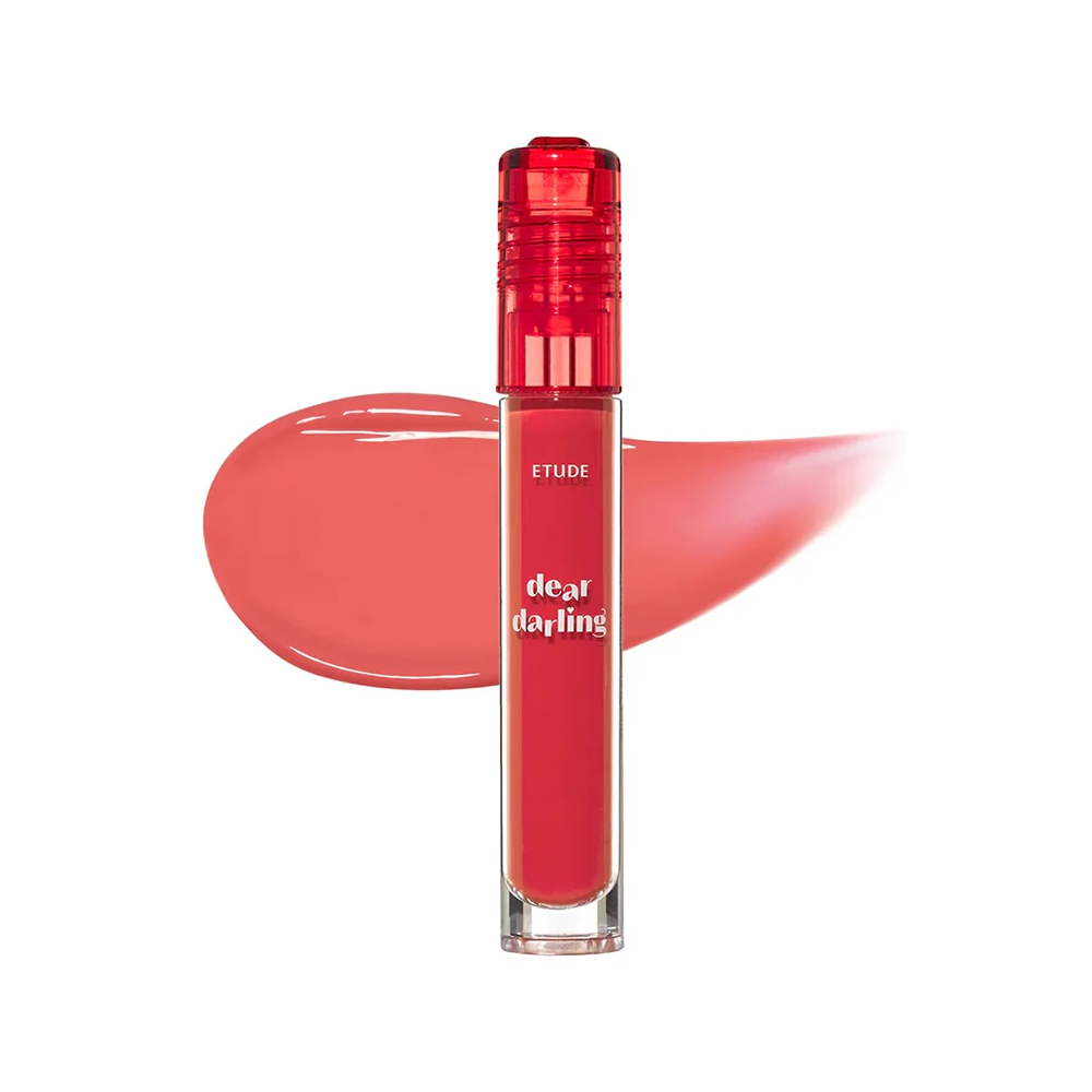 ETUDE Dear Darling Water Gel Tint 08 Watermelon Red Korean summer coral pink lip tint juicy hydrating