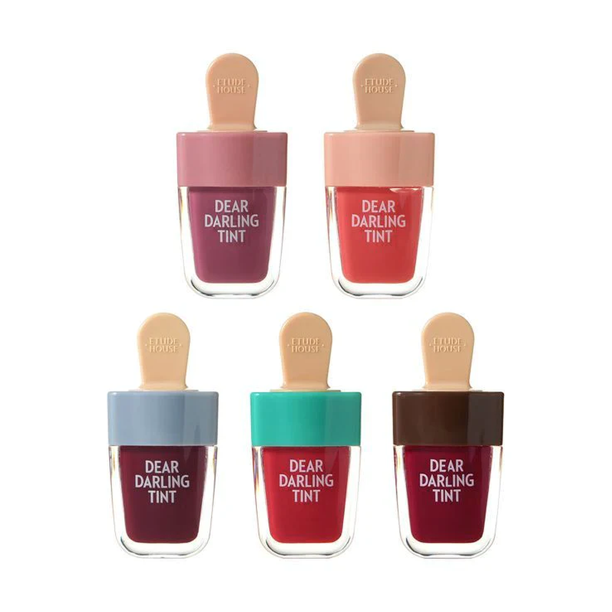 ETUDE Dear Darling Water Gel Tint RD302 Dracula Red Korean deep dark red lip tint dramatic bold