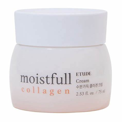 ETUDE Moistfull Collagen Cream 65% Hydrolyzed Collagen Korean moisturizer for bouncy dewy skin