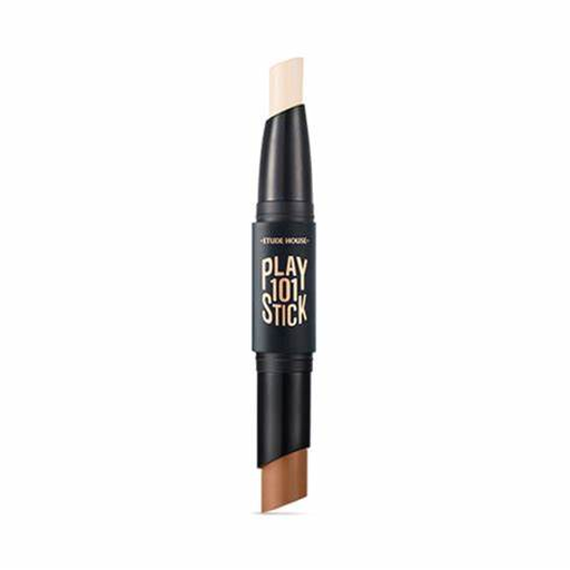 ETUDE Play 101 Stick Contour Duo 02 Intense Korean dual contour highlight stick dramatic bold sculpting