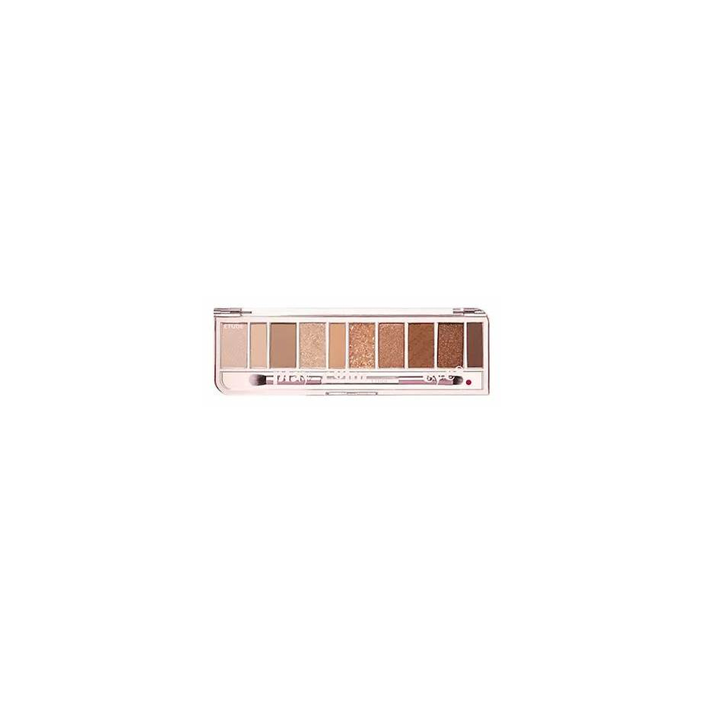 ETUDE Play Color Eyes Leather Shop 10-color luxurious leather brown eyeshadow palette with shimmer and glitter