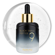 Farmstay Black Snail Peptide 9 Perfect Ampoule 35ml bottle with dropper