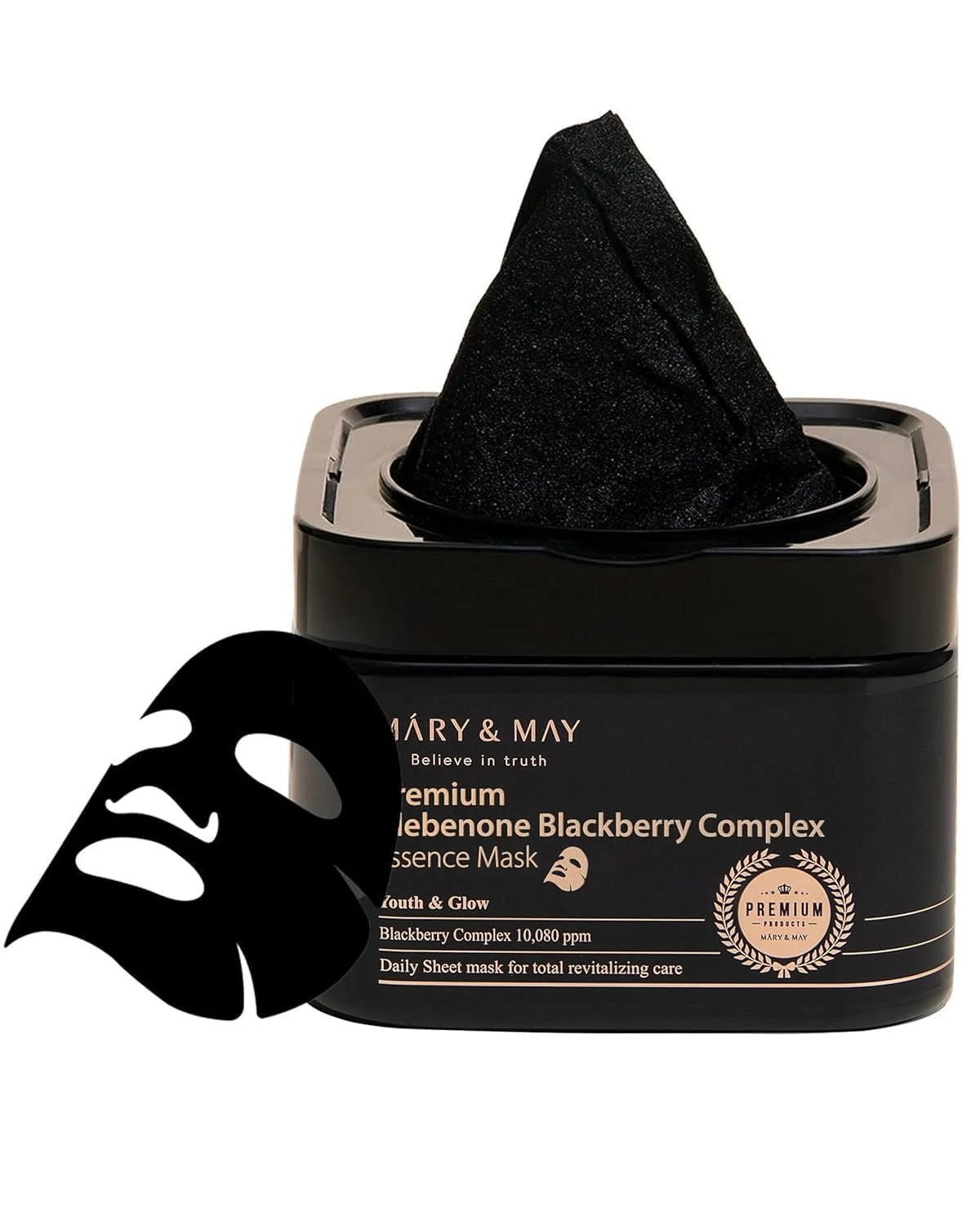 Mary&May Premium Idebenone Blackberry Complex Essence Mask 250g 20 sheets