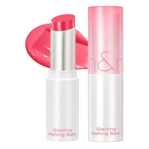 rom&nd Glasting Melting Balm No.02 Lovey Pink - Korean glossy melting balm in soft romantic pink