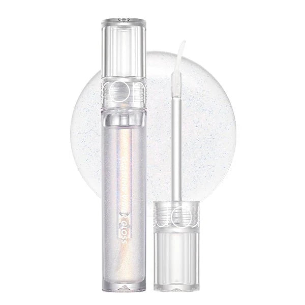 rom&nd Glasting Water Gloss No.00 Meteor Track - Korean shimmery watery lip gloss