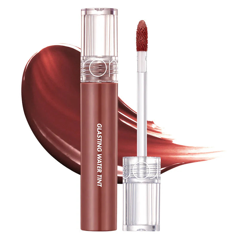 rom&nd Glasting Water Tint No.17 Woody Sunset - Korean watery lip tint in woody sunset brown