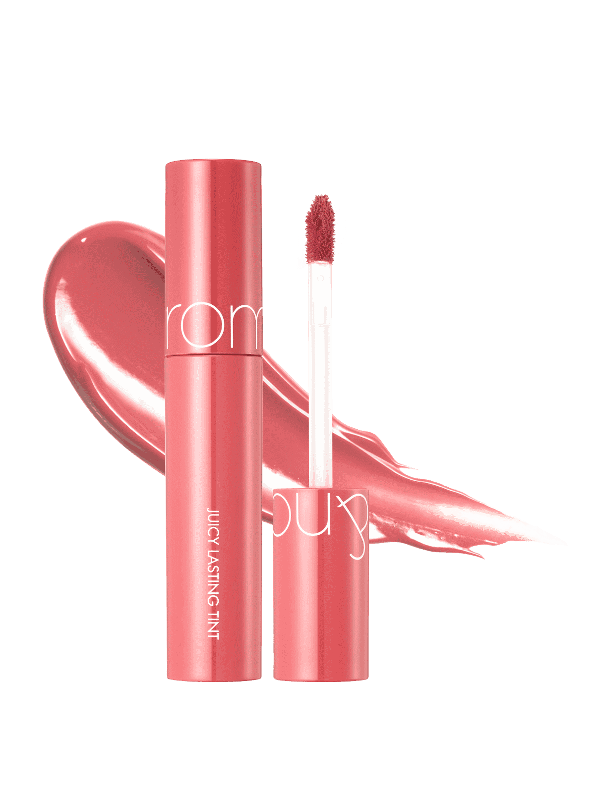 rom&nd Juicy Lasting Tint No.09 Litchi Coral - Korean glossy juicy lip tint in litchi coral pink