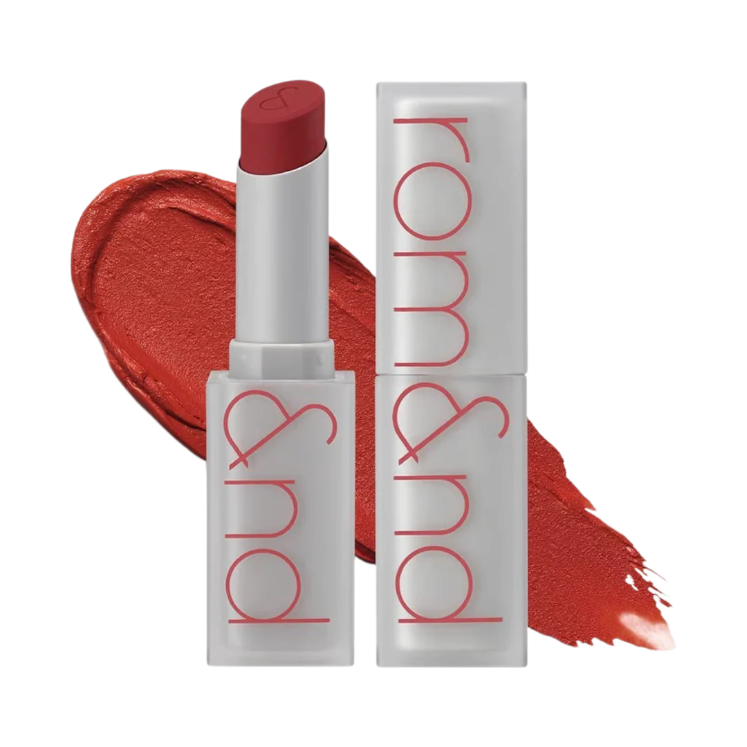 rom&nd Zero Matte Lipstick No.02 All That Jazz - Korean creamy matte lipstick in smoky mauve-brown